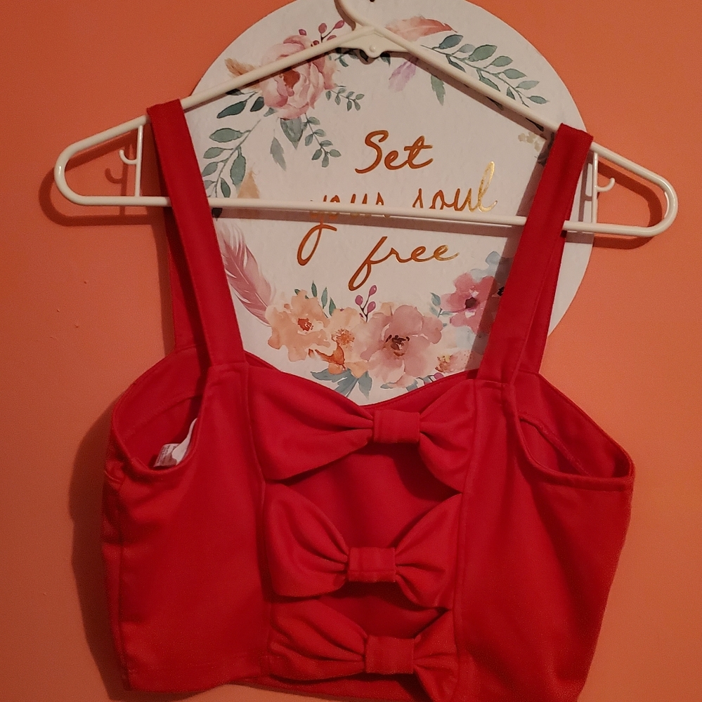 Red Cropped Top - Picture 2 of 2
